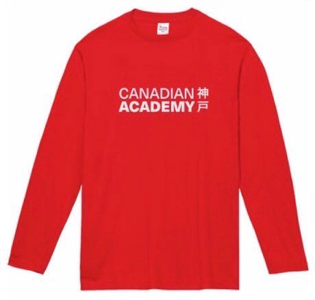 Long Sleeve T-Shirt CA Logo - Red with White Logo