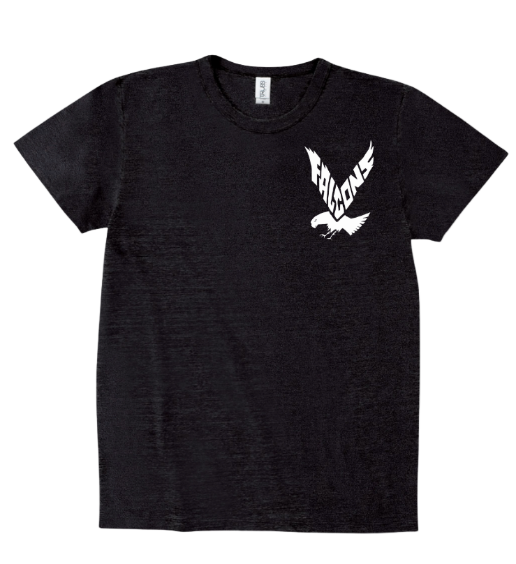 Short Sleeve Tri-blend T-Shirt Falcon - Black