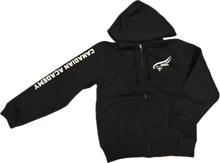 Load image into Gallery viewer, Falcon Zip-Up Hoodie - Black
