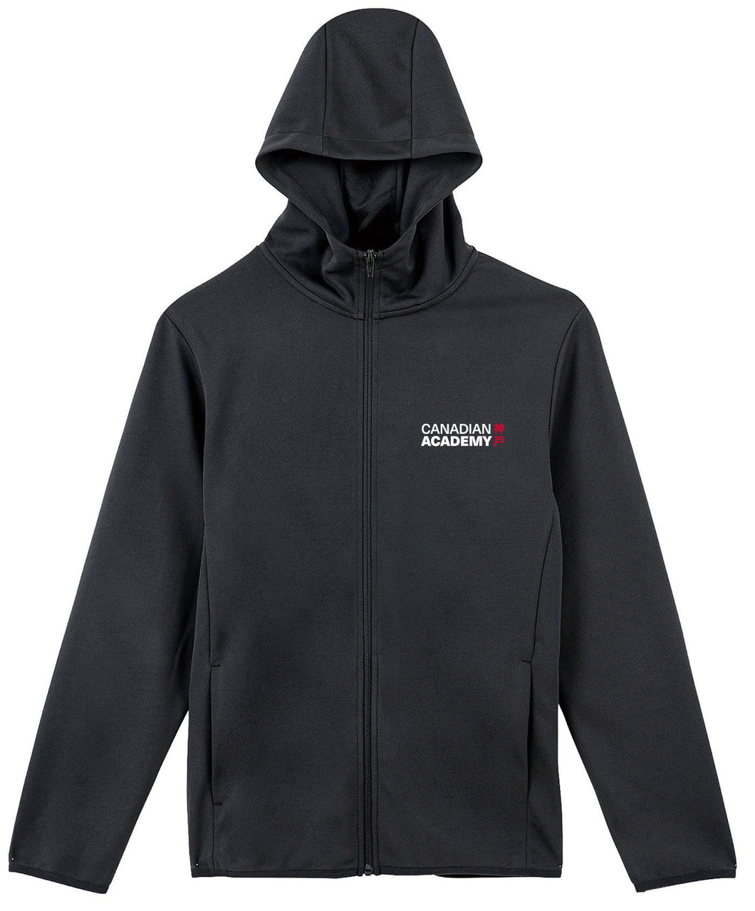 Hoodie Full Zip CA Embroidery Logo - Black