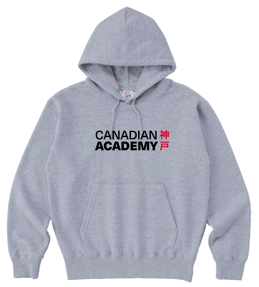 Hoodie Pullover CA Logo - Gray with Black Text
